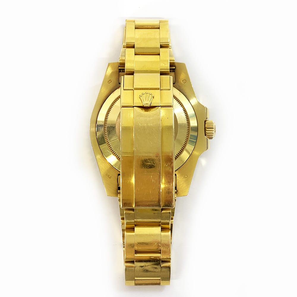 Rolex Submariner Date 116618LB 40mm Yellow Gold with Blue Dial Watch 2011