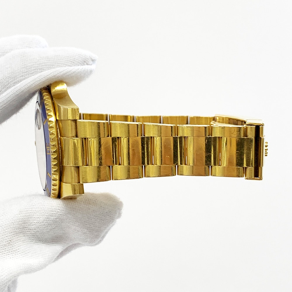 Rolex Submariner Date 116618LB 40mm Yellow Gold with Blue Dial Watch 2011
