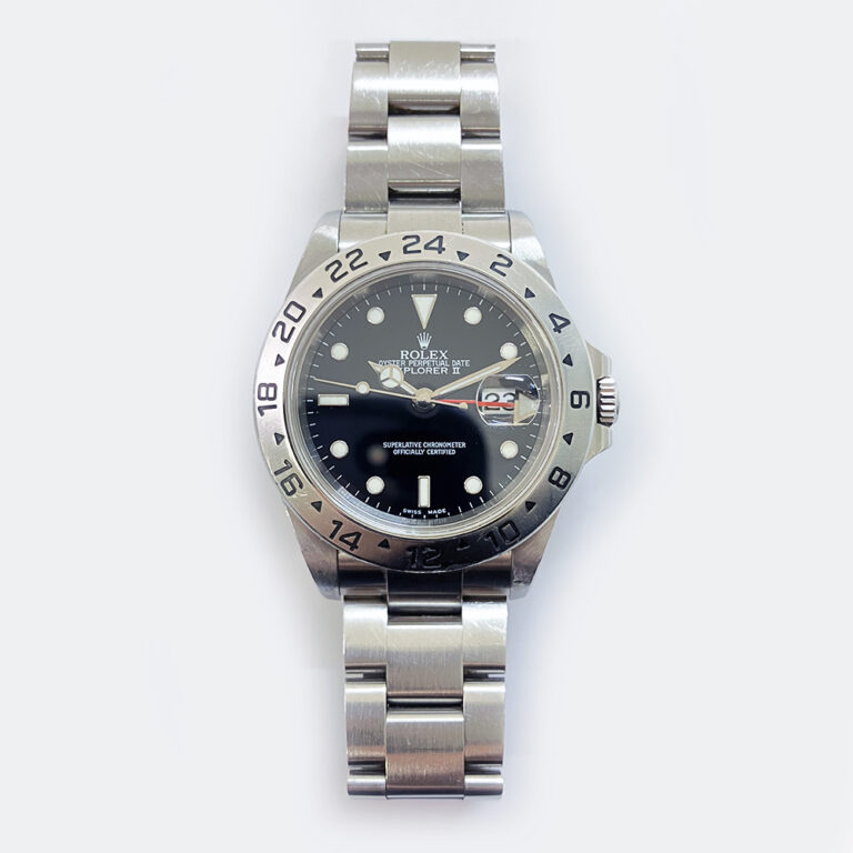 Rolex Explorer II Black Dial 16570 Stainless Steel Oyster Watch