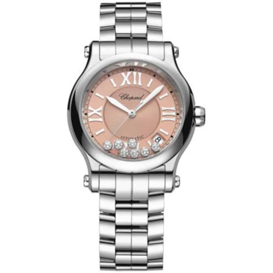 Chopard Happy Sport 36mm 278559-3025 Pink Dial Stainless Steel Watch 2024