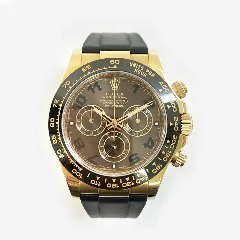 Rolex Cosmograph Daytona Rose Gold 40mm 116515LN  Black Rubber Chocolate Arabic Dial 2017 – image 3
