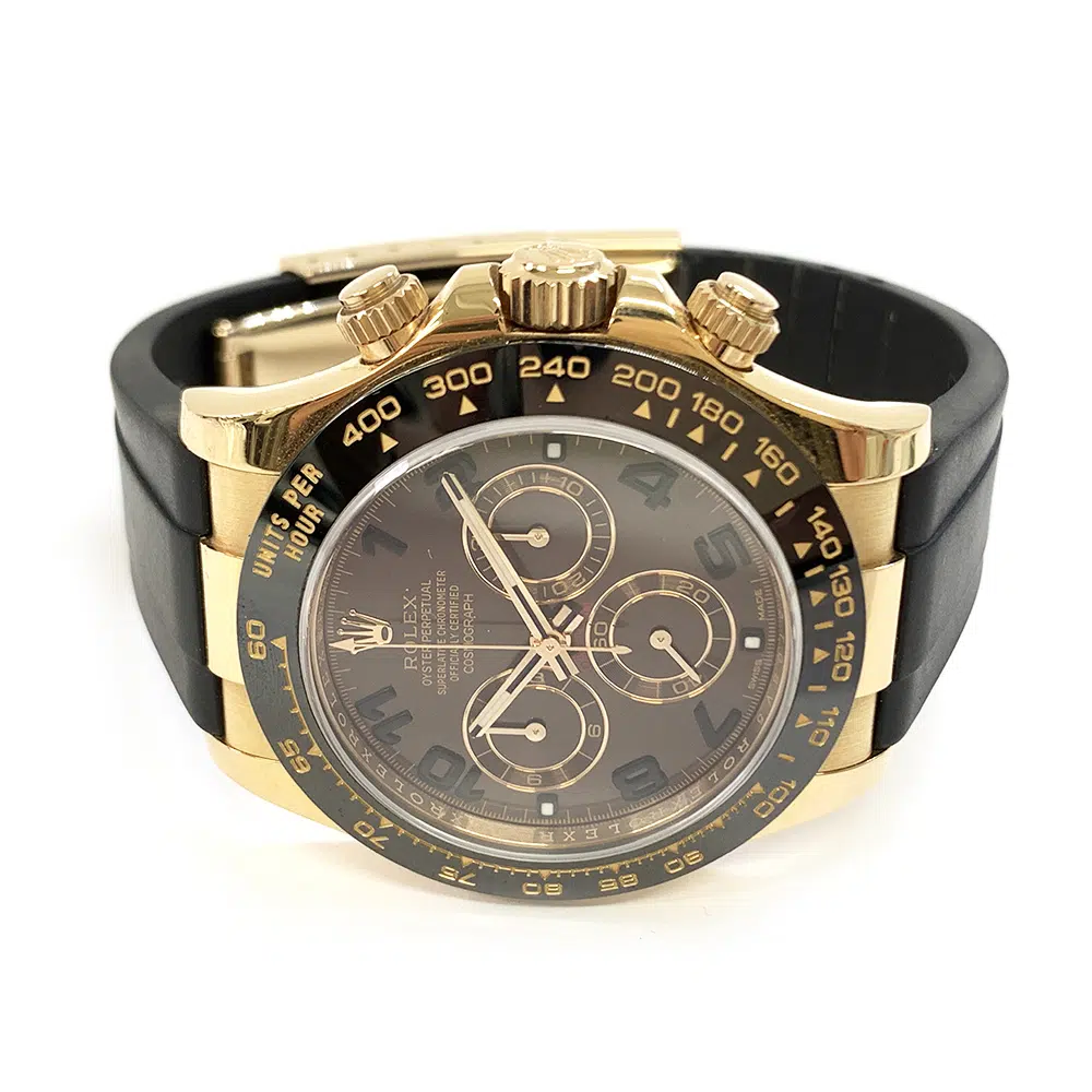Rolex Cosmograph Daytona Rose Gold 40mm 116515LN  Black Rubber Chocolate Arabic Dial 2017 – image 4