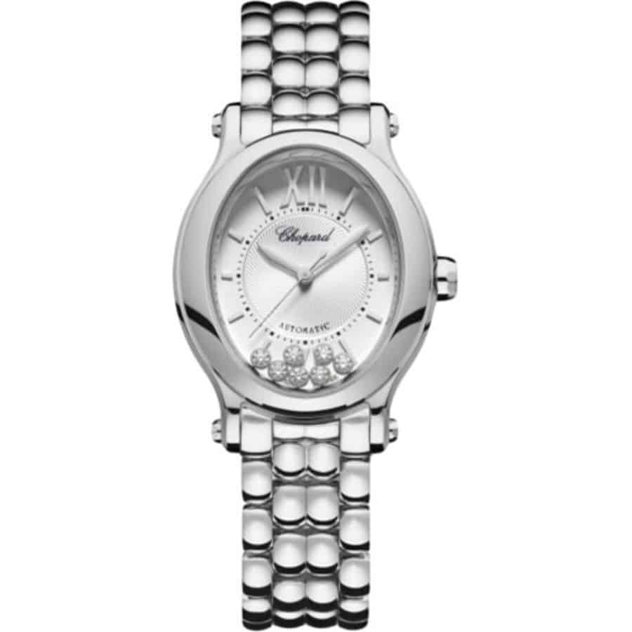 Chopard Happy Sport Oval 278602-3002 Stainless Steel White Dial Ladies Watch 2024