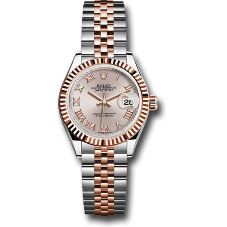 Rolex Datejust 28mm Jubilee 279171 Stainless Steel and Rose Gold Watch Sundust Roman Dial 2021