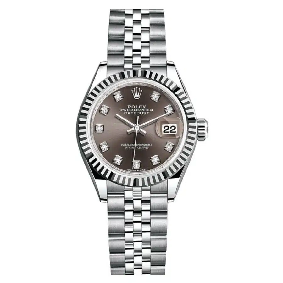 Rolex Datejust 279174-0015 Stainless Steel with Grey Diamond Dial Watch 2024
