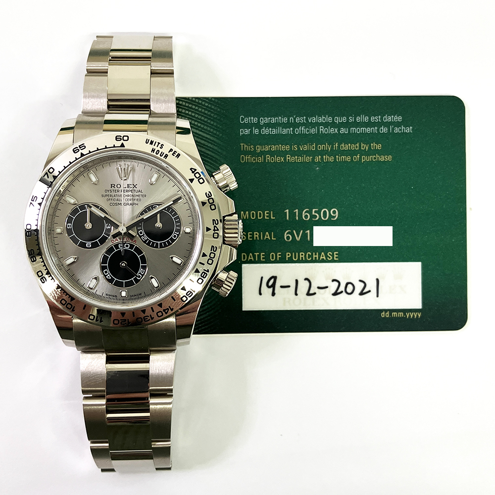Rolex Cosmograph Daytona 40mm Oyster 116509 White Gold Watch