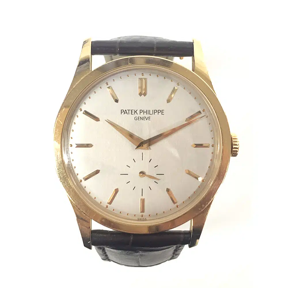 Patek Philippe Calatrava 37mm 5196R-001  Rose Gold With Brown Leather Watch White Dial – image 2