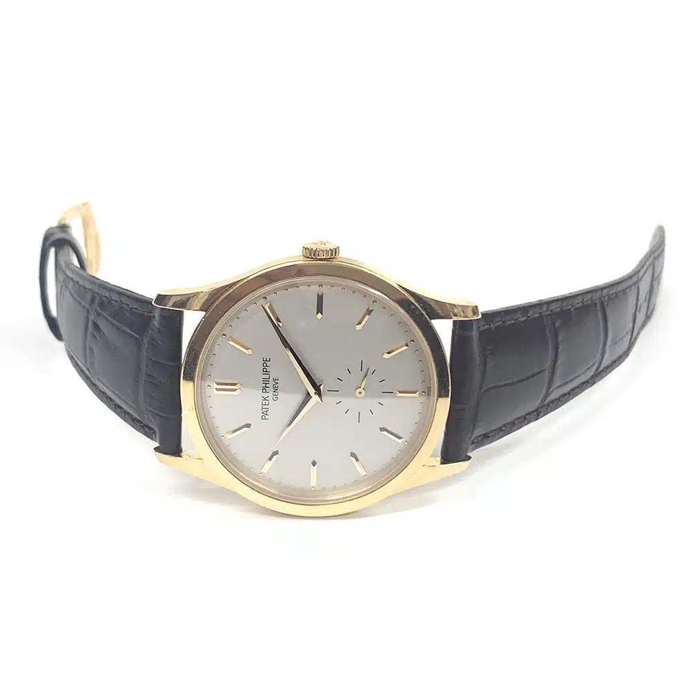 Patek Philippe Calatrava 37mm 5196R-001  Rose Gold With Brown Leather Watch White Dial – image 3