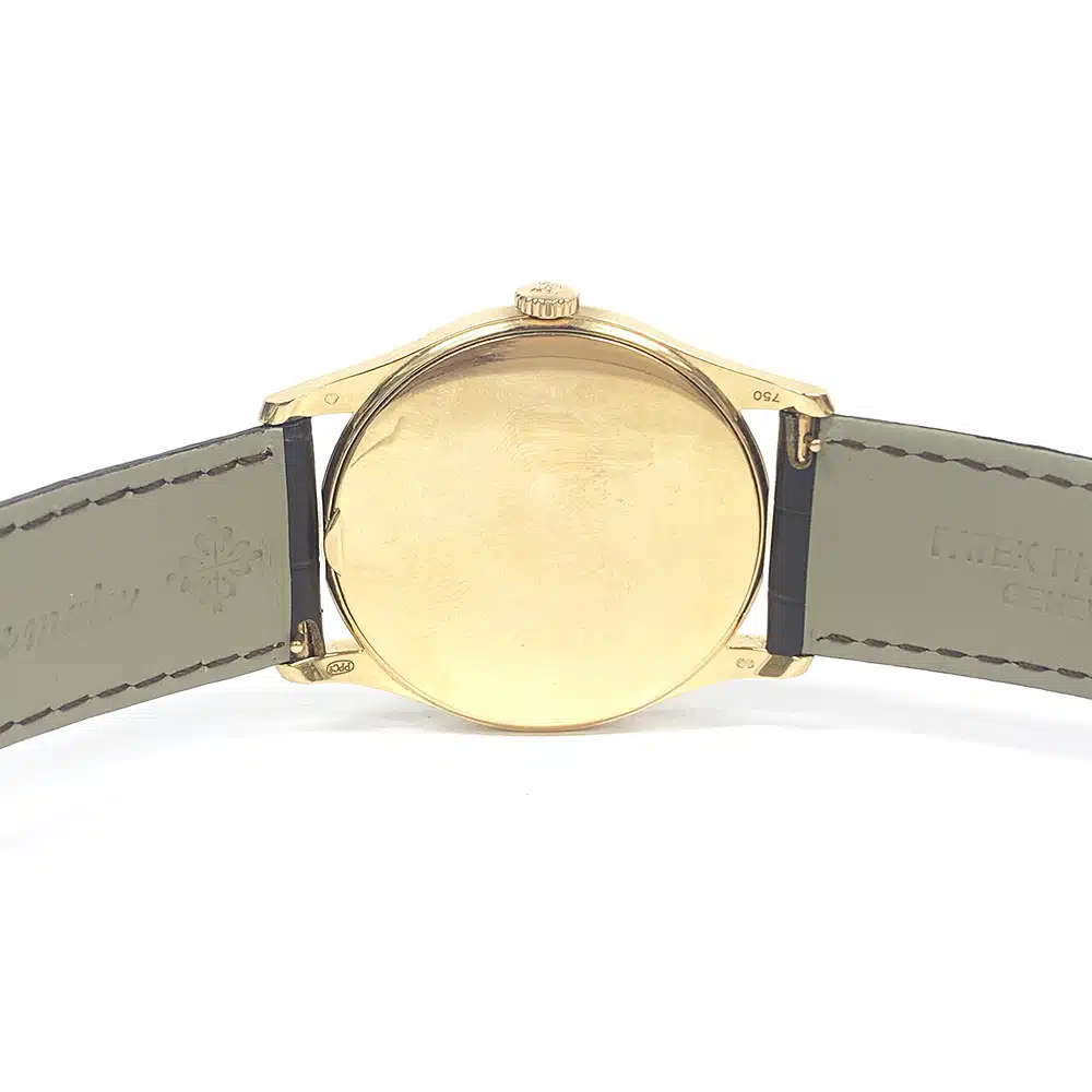Patek Philippe Calatrava 37mm 5196R-001  Rose Gold With Brown Leather Watch White Dial – image 4