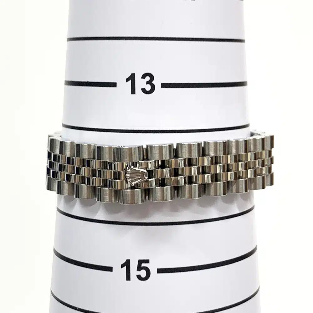 Rolex Lady-Datejust 179384 Jubilee 26mm Stainless Steel Watch Silver Diamond Dial – image 4