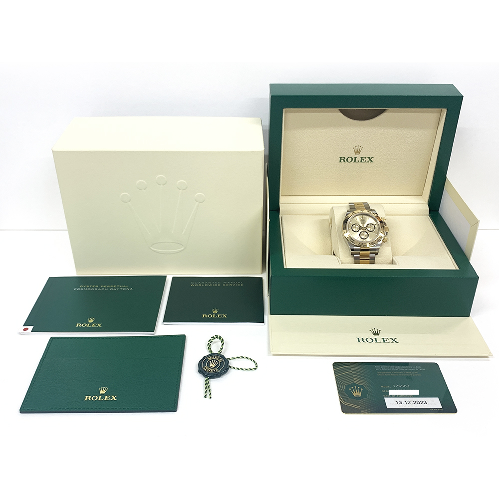 Rolex Daytona 40mm 126503-0004 Steel & Gold Oyster Watch Champagne Dial 2024