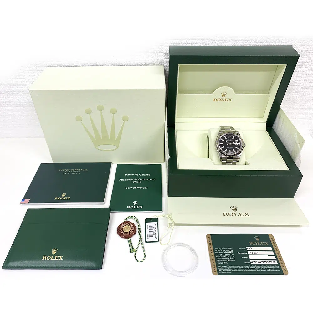 Rolex Datejust II 116334 41mm Stainless Steel with Black Dial Watch – image 8