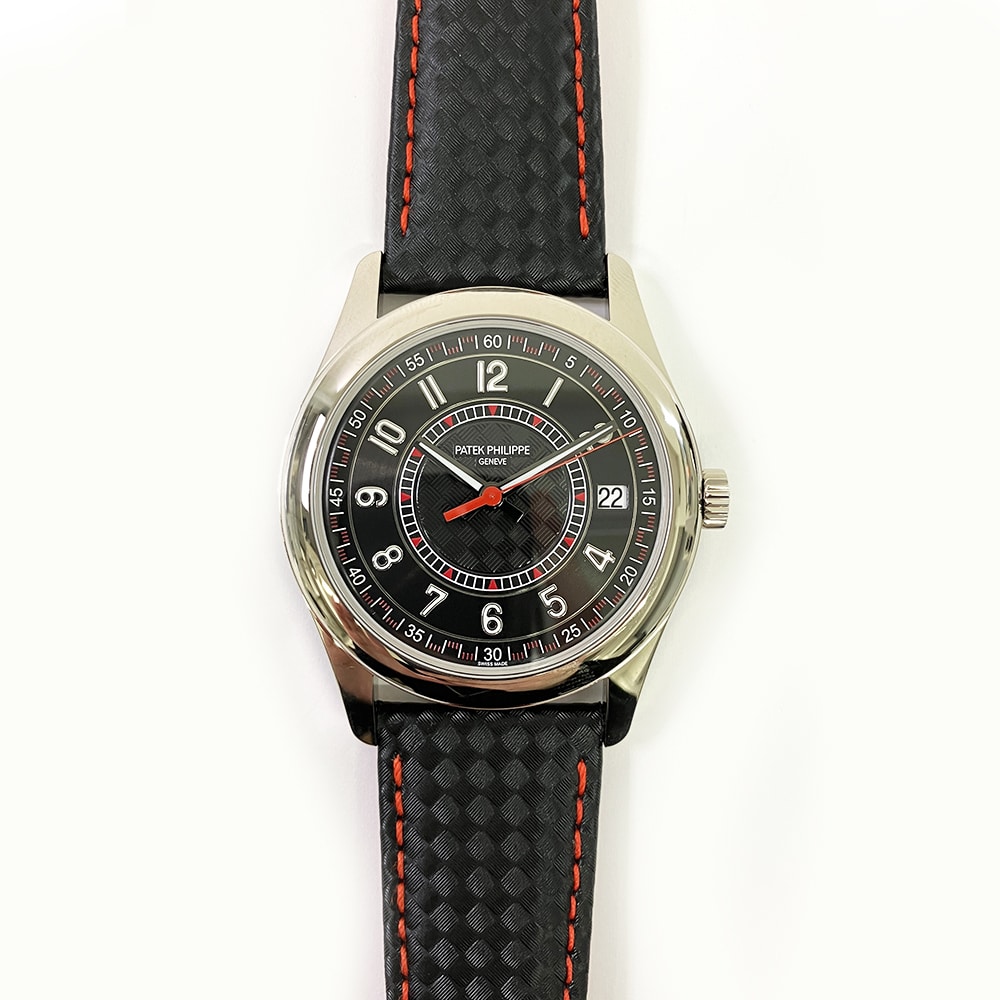 Patek Philippe Calatrava 6007G-010 40mm White Gold with Black Calfskin Leather Watch Black Dial 2023