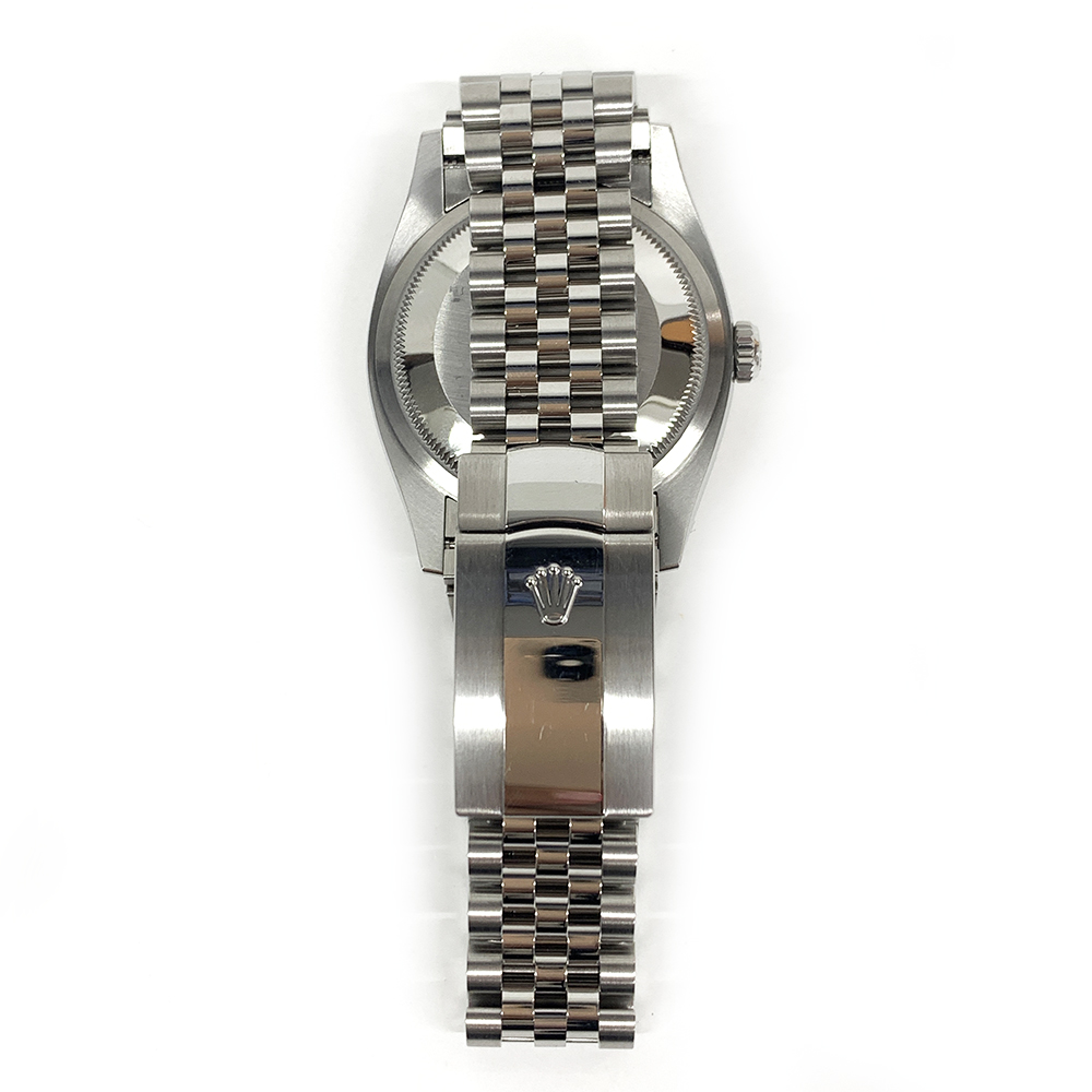 Rolex Datejust Green Palm Dial 36mm 126234-0047 Stainless Steel Jubilee Watch MINT 2022