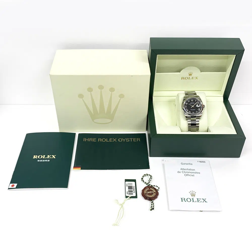 Rolex Datejust Perpetual 116200-0061 36mm Stainless Steel with Black Dial Watch – image 8