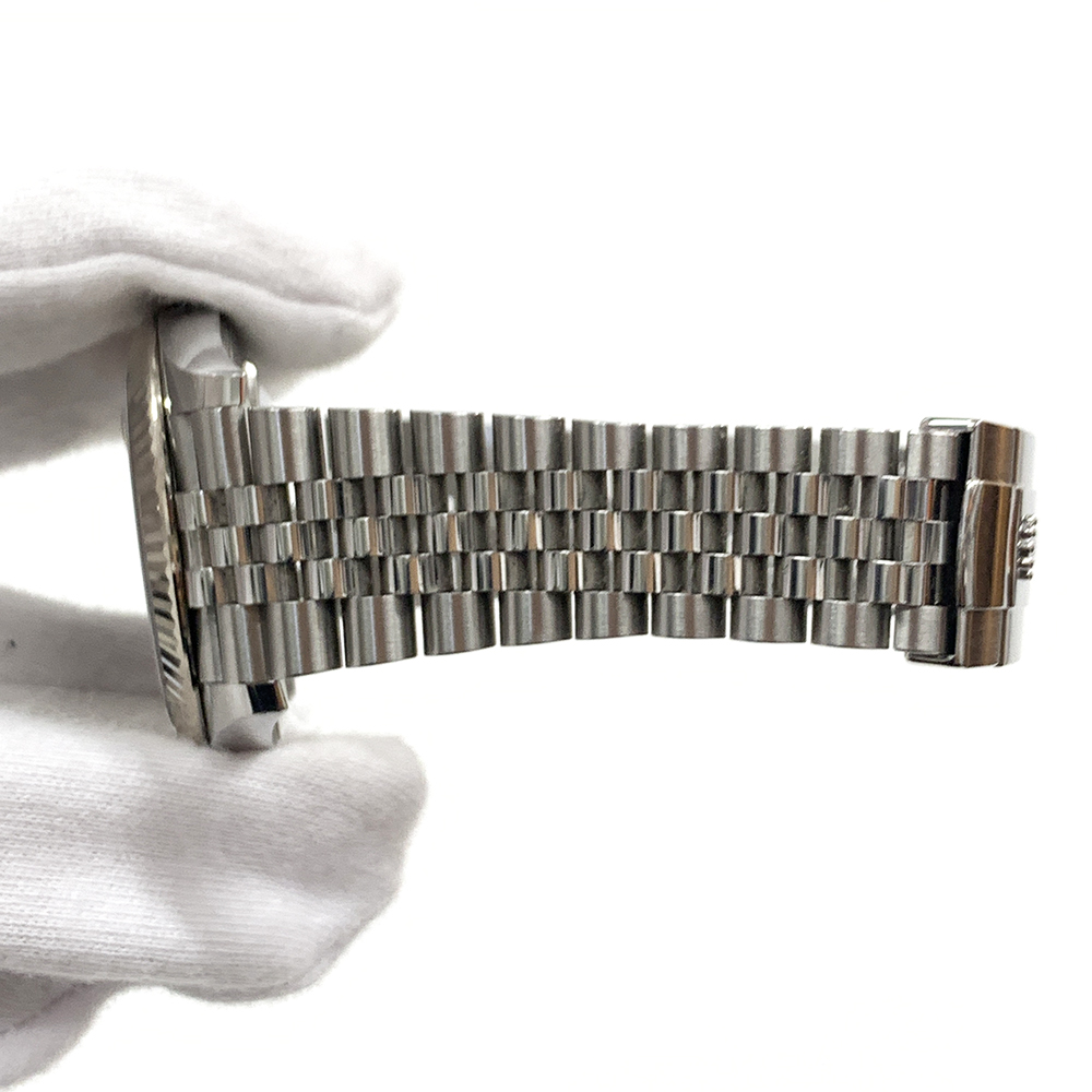 Rolex Datejust 41mm 126334 Stainless Steel Jubilee Watch Slate Grey Diamond Dial 2018