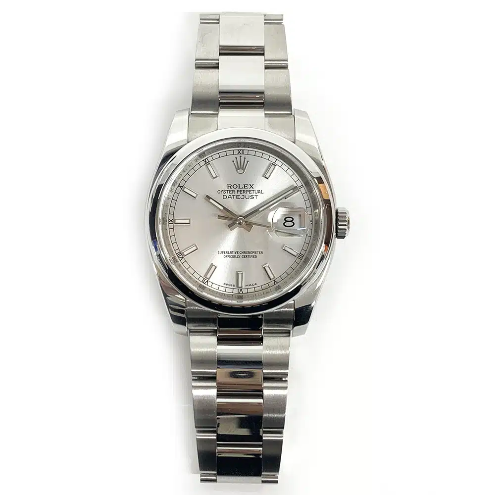 Rolex Datejust 116200 36mm Stainless Steel with Silver Dial Watch