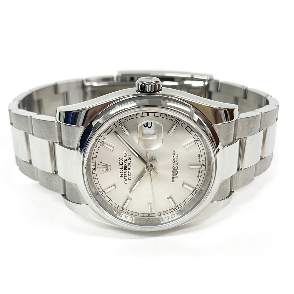 Rolex Datejust 116200 36mm Stainless Steel with Silver Dial Watch