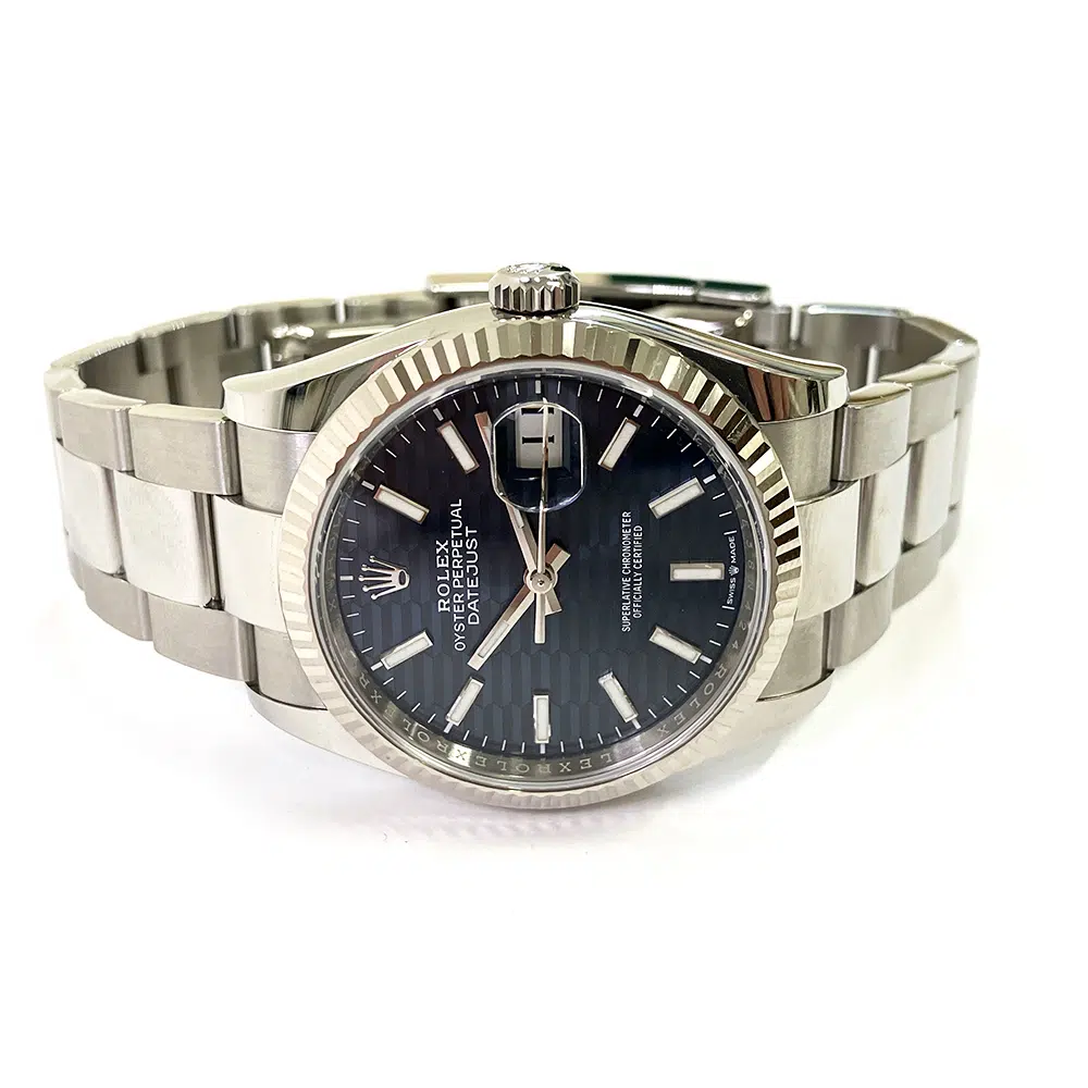 Rolex Datejust Blue Fluted Index Dial 36mm 126234-0050 Stainless Steel Oyster Bracelet MINT 2022 – image 4