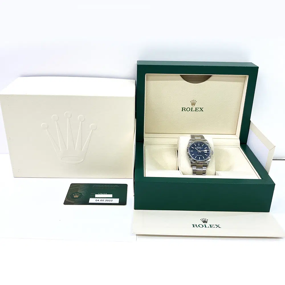 Rolex Datejust Blue Fluted Index Dial 36mm 126234-0050 Stainless Steel Oyster Bracelet MINT 2022 – image 9