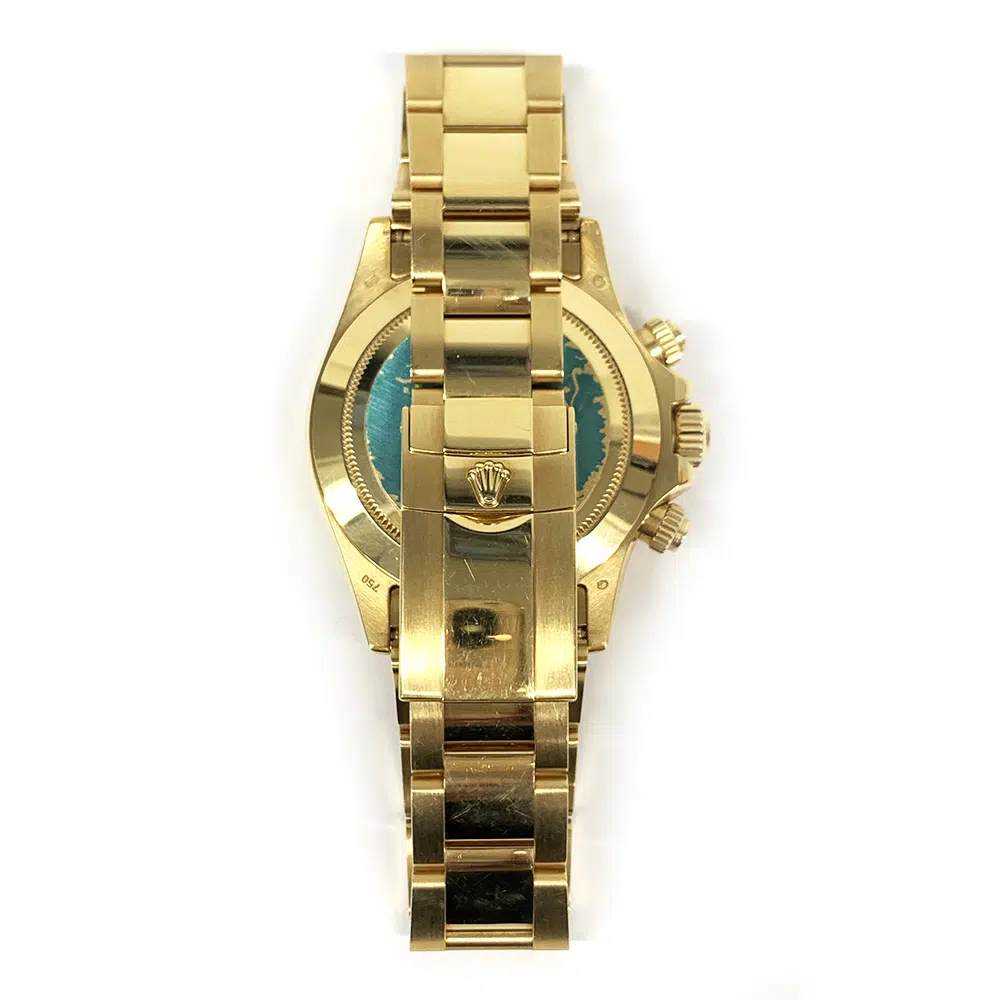 Rolex Daytona White Dial 40mm 116528 Yellow Gold Oyster Watch 2004 – image 5