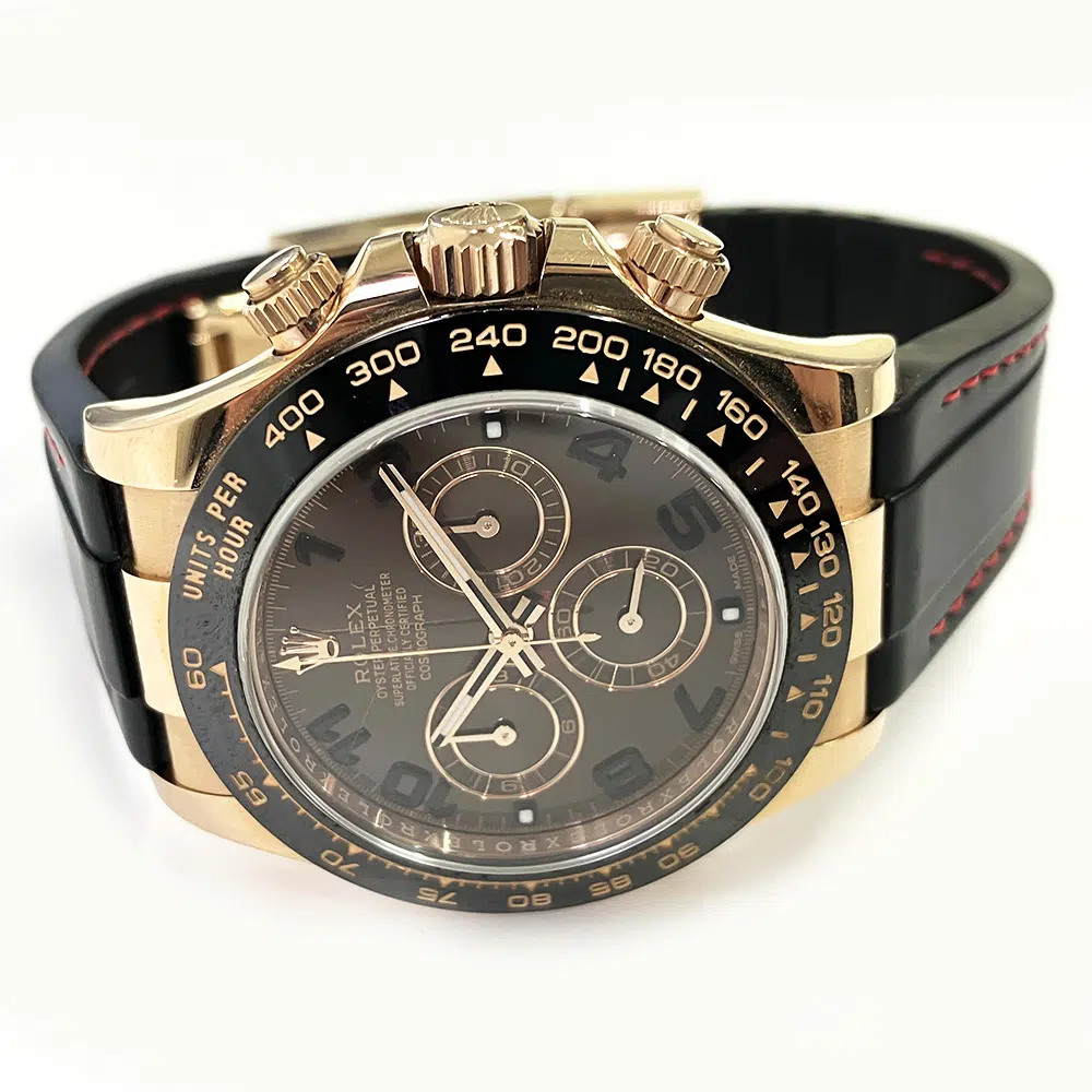 Rolex Daytona Chocolate Dial 116515LN Black Rubber Rose Gold Watch 2016 – image 3