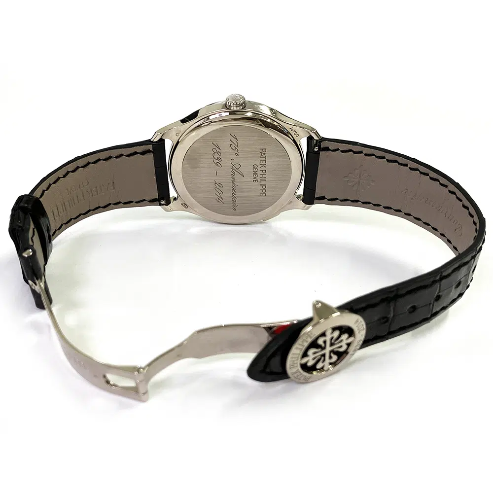 Patek Philippe World Time 5575G-001 White Gold with Black Leather Watch Black Dial 2015 – image 6
