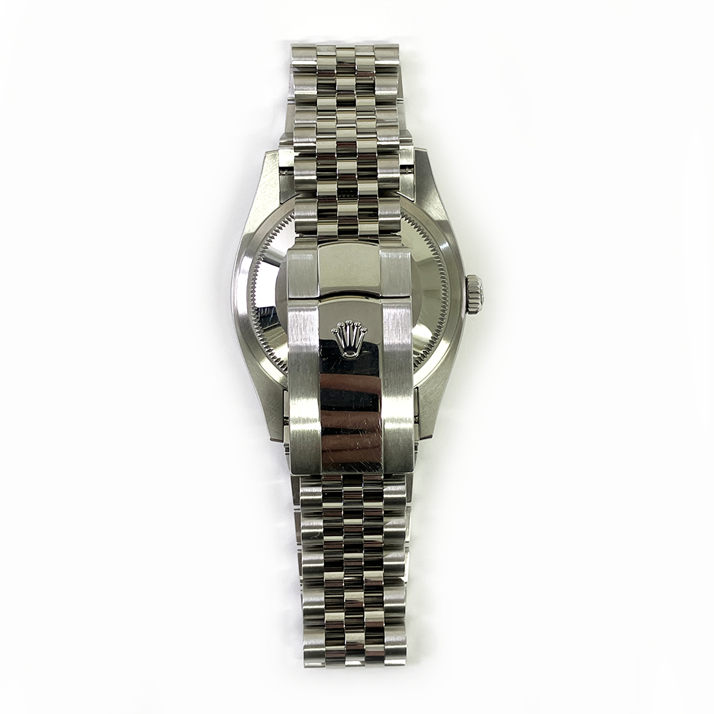 Rolex Datejust 36 Black Dial Fluted White Gold Bezel 126234 Stainless Steel Jubilee Watch 2020