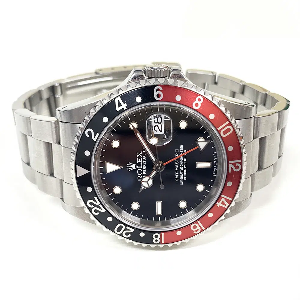 Rolex GMT-Master II "Coke" 16710 Stainless Steel Mens Watch Black Dial – image 2