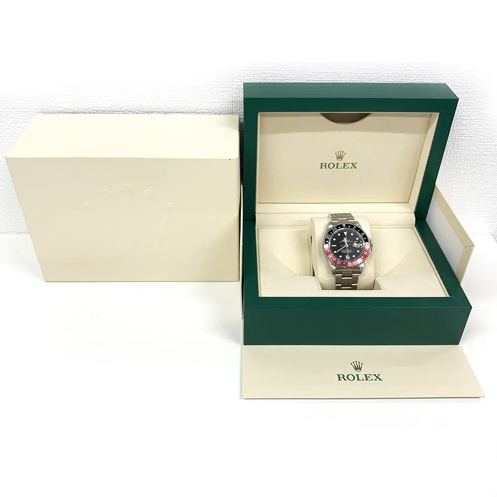 Rolex GMT-Master II "Coke" 16710 Stainless Steel Mens Watch Black Dial – image 6