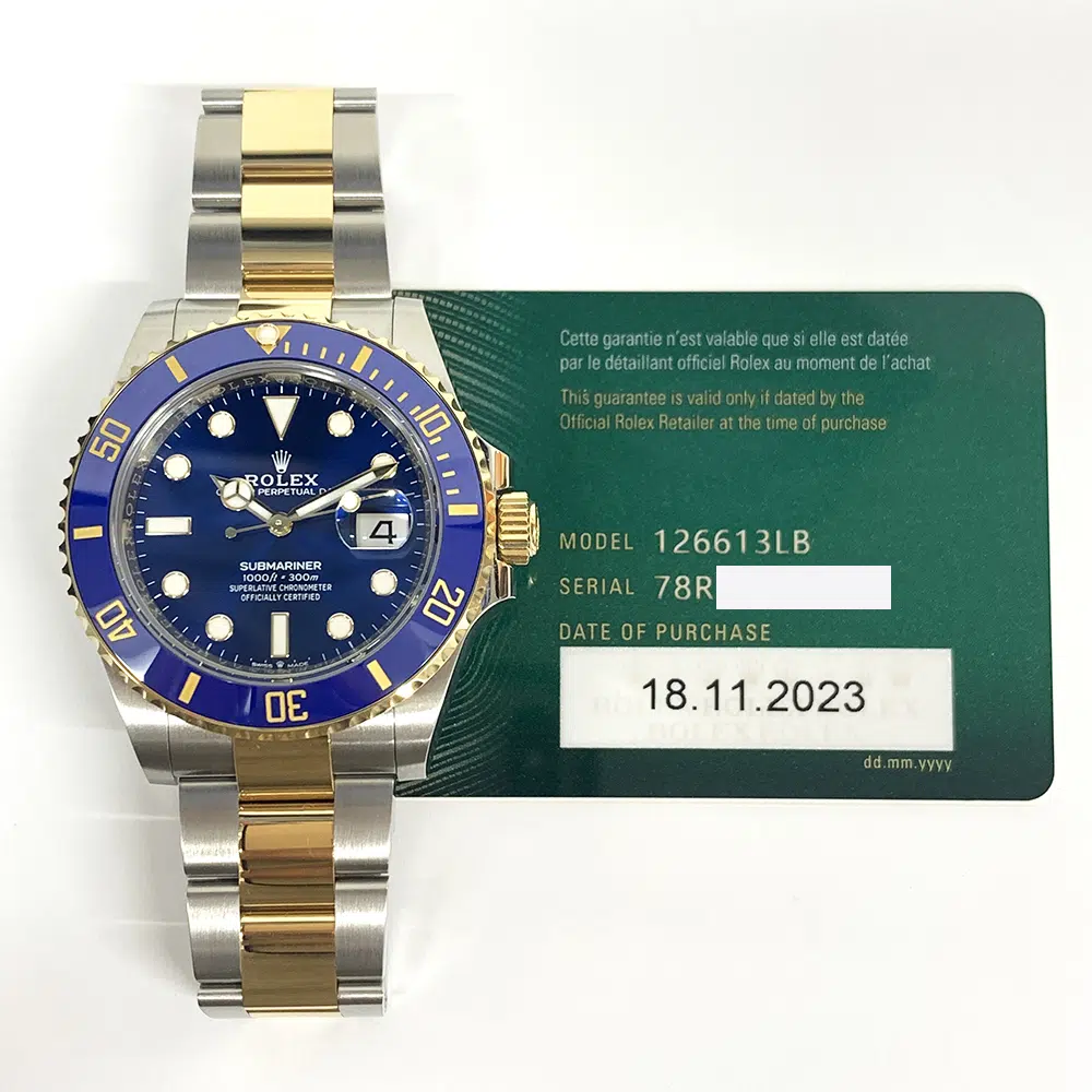 Rolex Submariner Date 41mm 126613LB Oyster Bracelet Yellow Gold & Steel  Watch Blue Dial 2023 – image 3