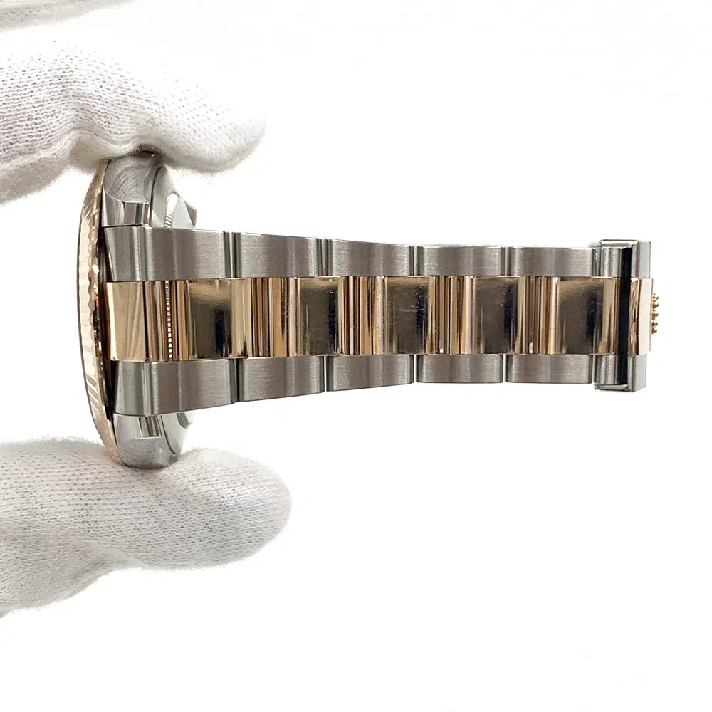 Rolex Datejust 41mm 126331 Stainless Steel/Rose Gold Oyster Watch Wimbledon(Grey)  Roman Dial 2023 – image 7