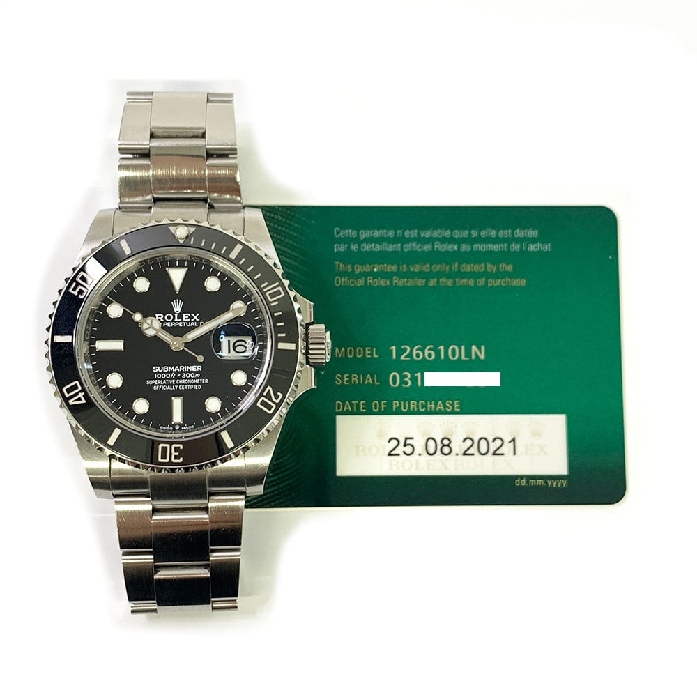 Rolex Submariner Stainless Steel Oyster Bracelet 126610LN Black Dial 2021