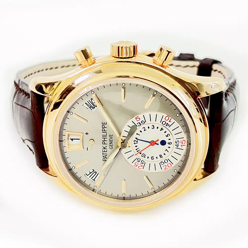 Patek Philippe Annual Calendar 5960R-001 40mm Rose Gold with Brown Leather Watch Grey Dial 2010 – image 3