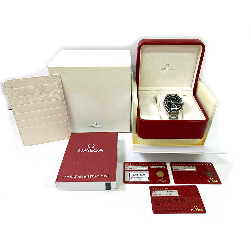 Omega Speedmaster 40mm Chronograph 3210.50.00 Stainless Steel Watch Black Dial 2011