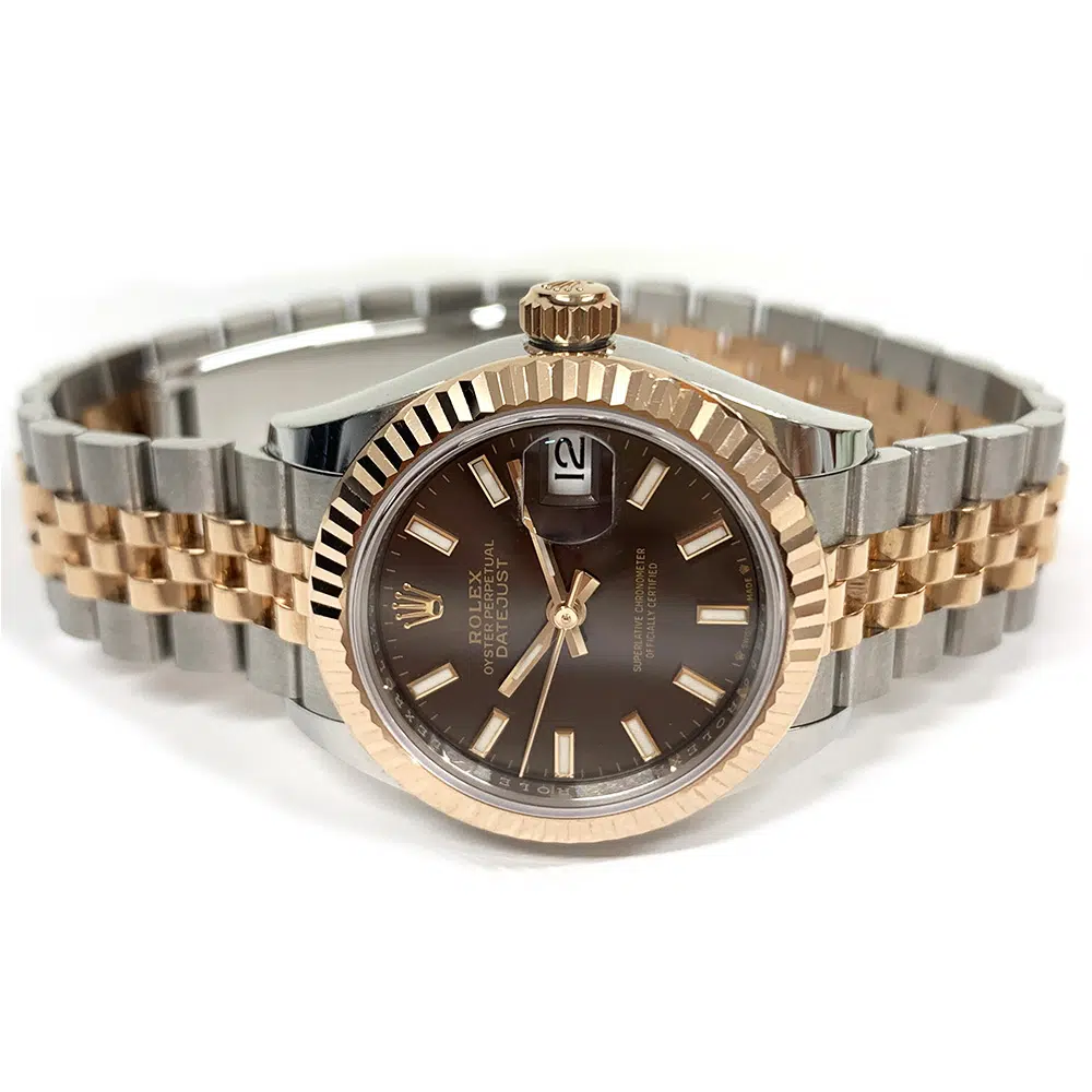 Rolex Datejust 28mm Jubilee 279171-0017 Stainless Steel and Rose Gold Watch Chocolate Index Dial 2023 – image 4