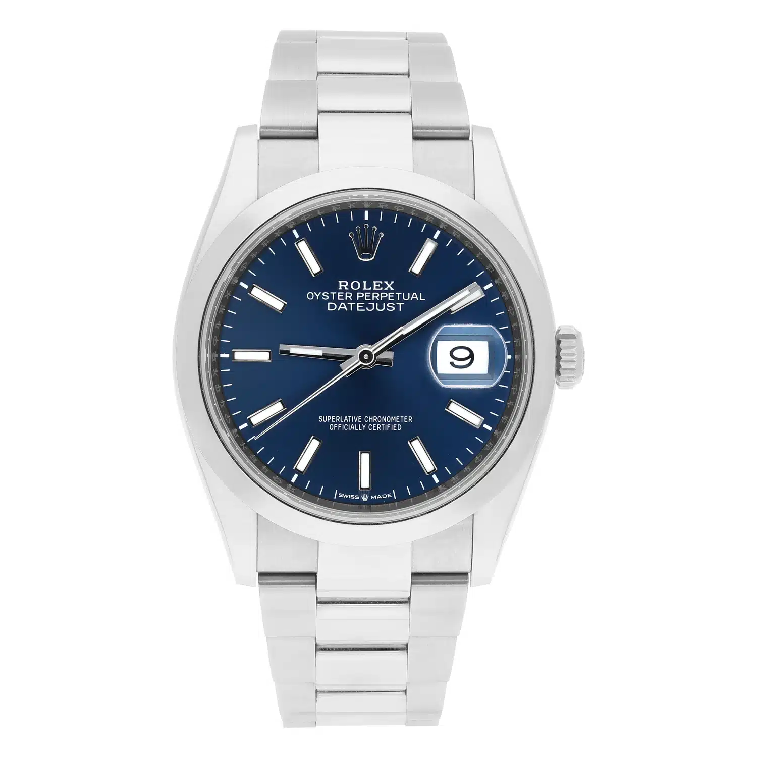 Rolex Datejust 36 126200 Blue Index Dial Oyster Bracelet COMPLETE MINT - 2021 – image 2