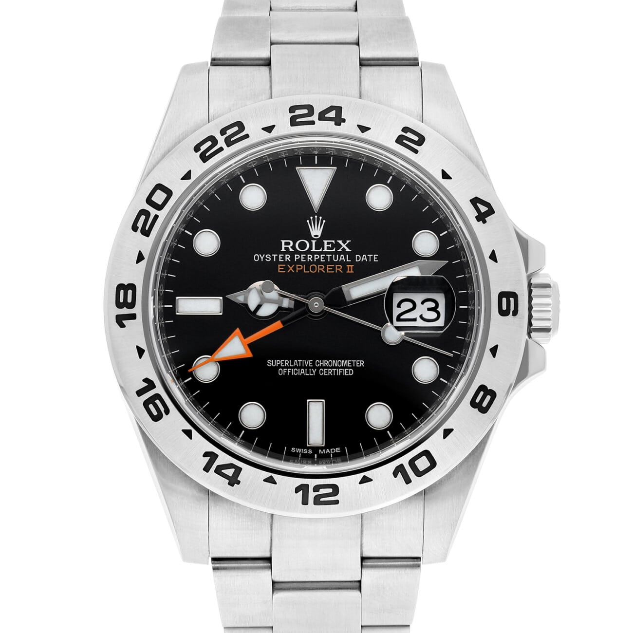 Rolex Explorer II Black Dial 42mm 216570 Stainless Steel Mens Watch Complete