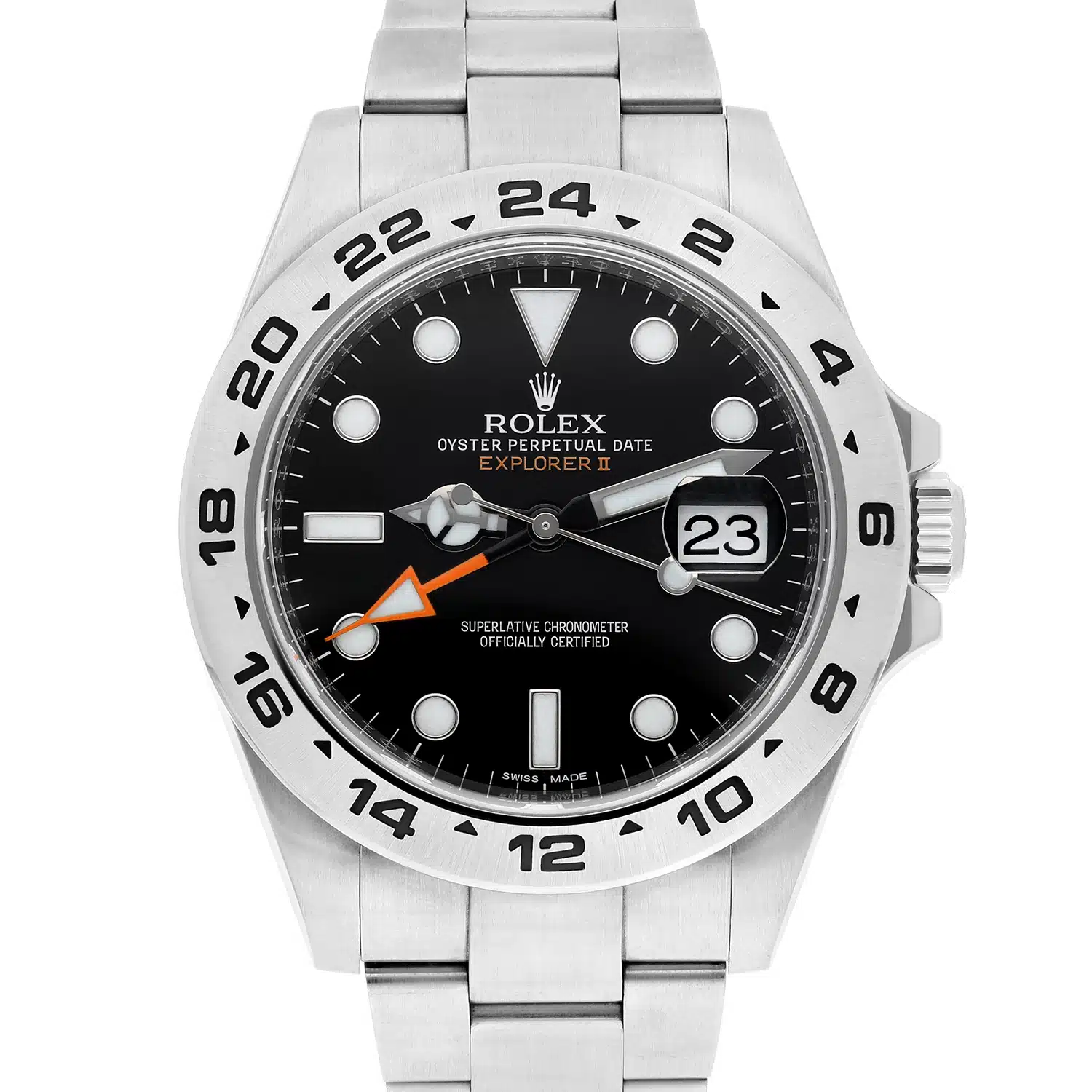 Rolex Explorer II Black Dial 42mm 216570 Stainless Steel Mens Watch - 2013