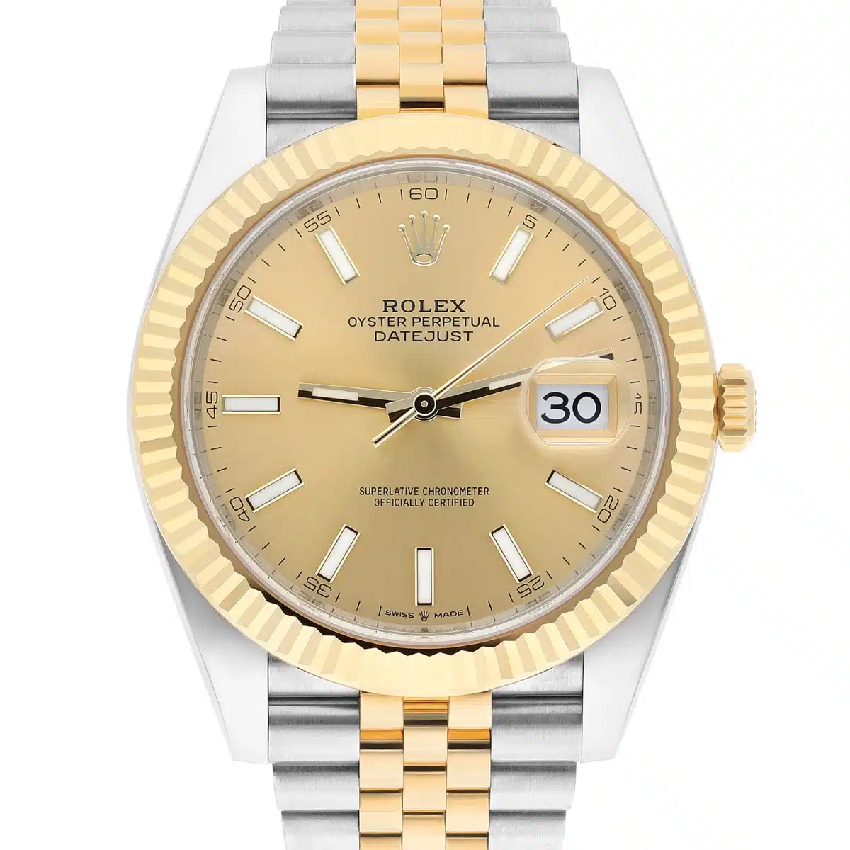 Rolex Datejust 126333-0010 41mm Champagne Index Dial 2tone Watch Jubilee Band 2022 – image 2