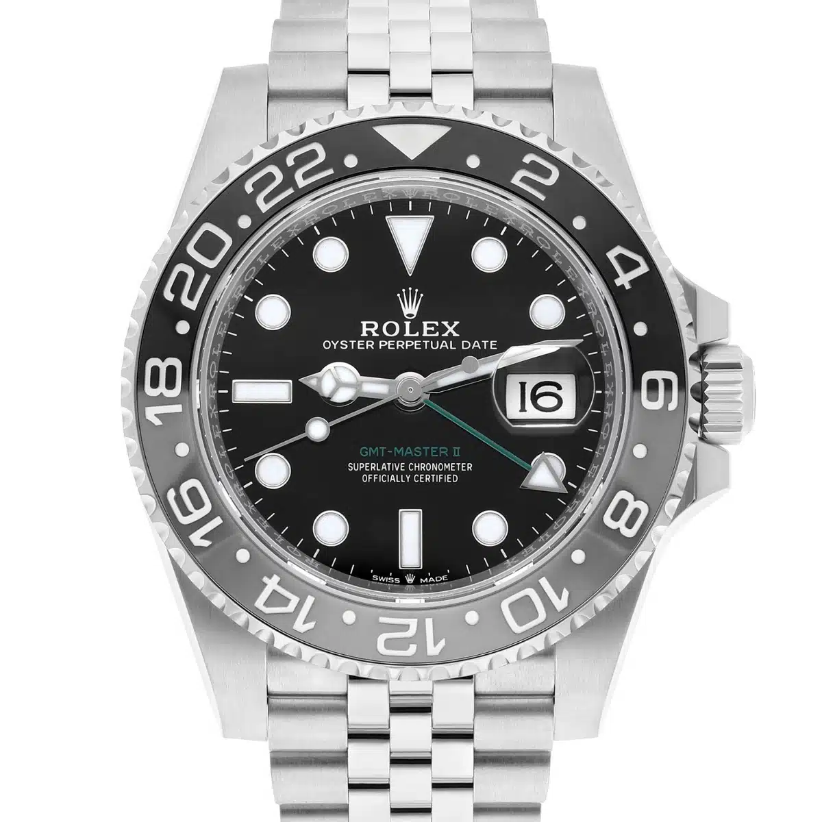 Rolex GMT-Master II 126710GRNR Bruce Wayne watch, wrist view
