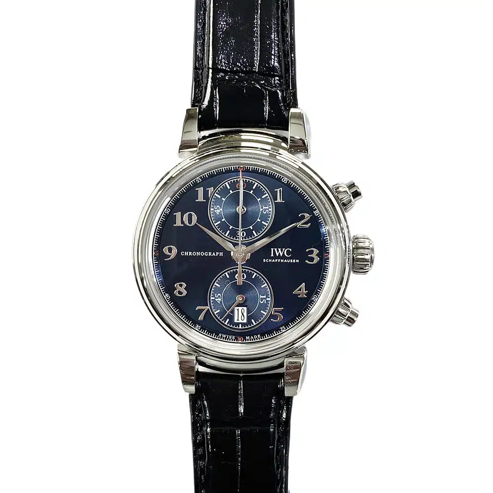 IWC Da Vinci Chronograph IW393402 Stainless Steel with Black Alligator Leather Watch 2018 – image 2