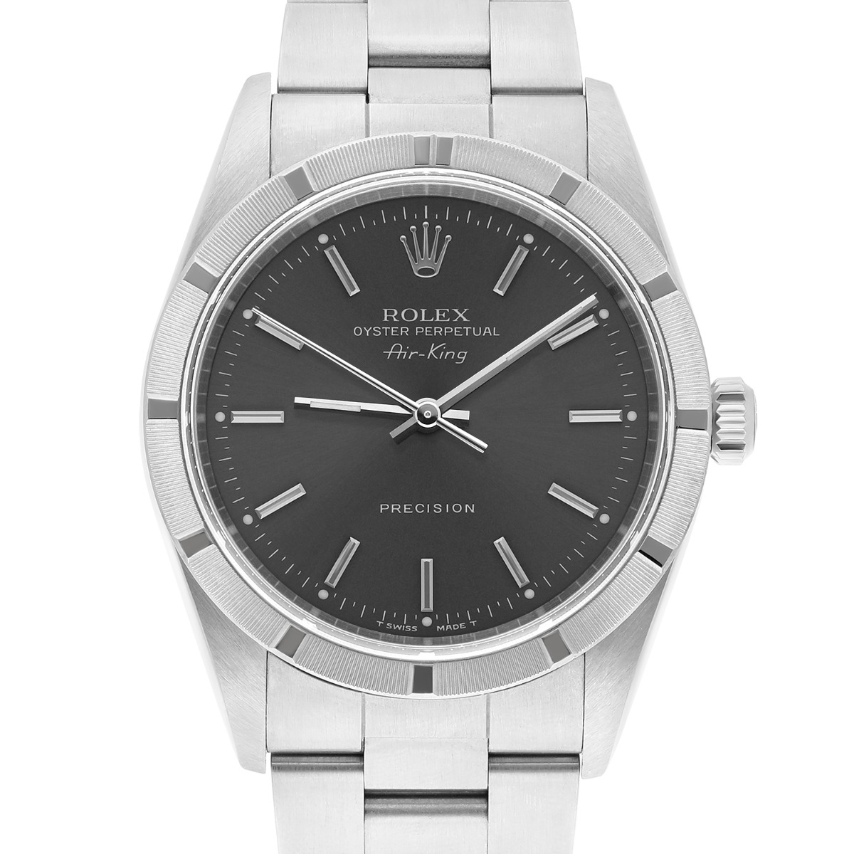 Rolex Air-King 34mm Grey Dial Stainless Steel Oyster Watch 14010 Circa 1991