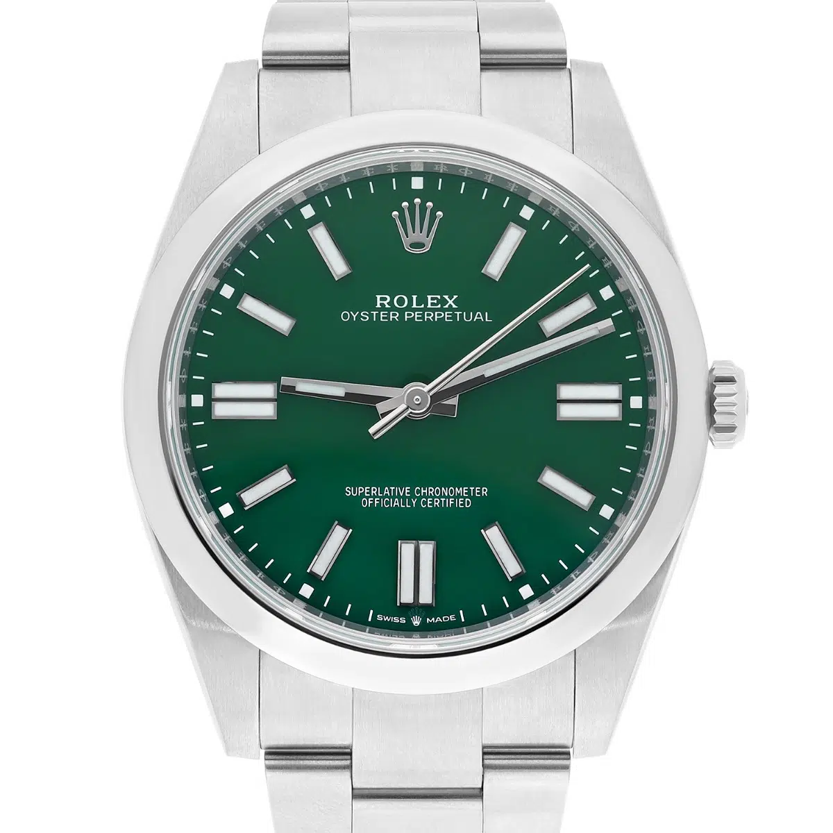 Rolex Oyster Perpetual 41mm 124300-0005 Green Dial Never Worn 2024 Box And Papers – image 2
