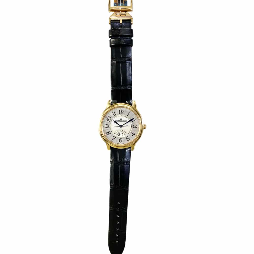 Jaeger-LeCoultre Rendez-Vous Q3542490 Rose Gold with Black Leather Watch White Dial 2018