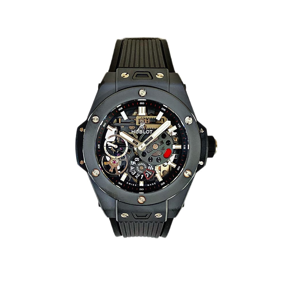 Hublot Big Bang Meca-10 414.CI.1123.RX Black Ceramic with Black Rubber Watch