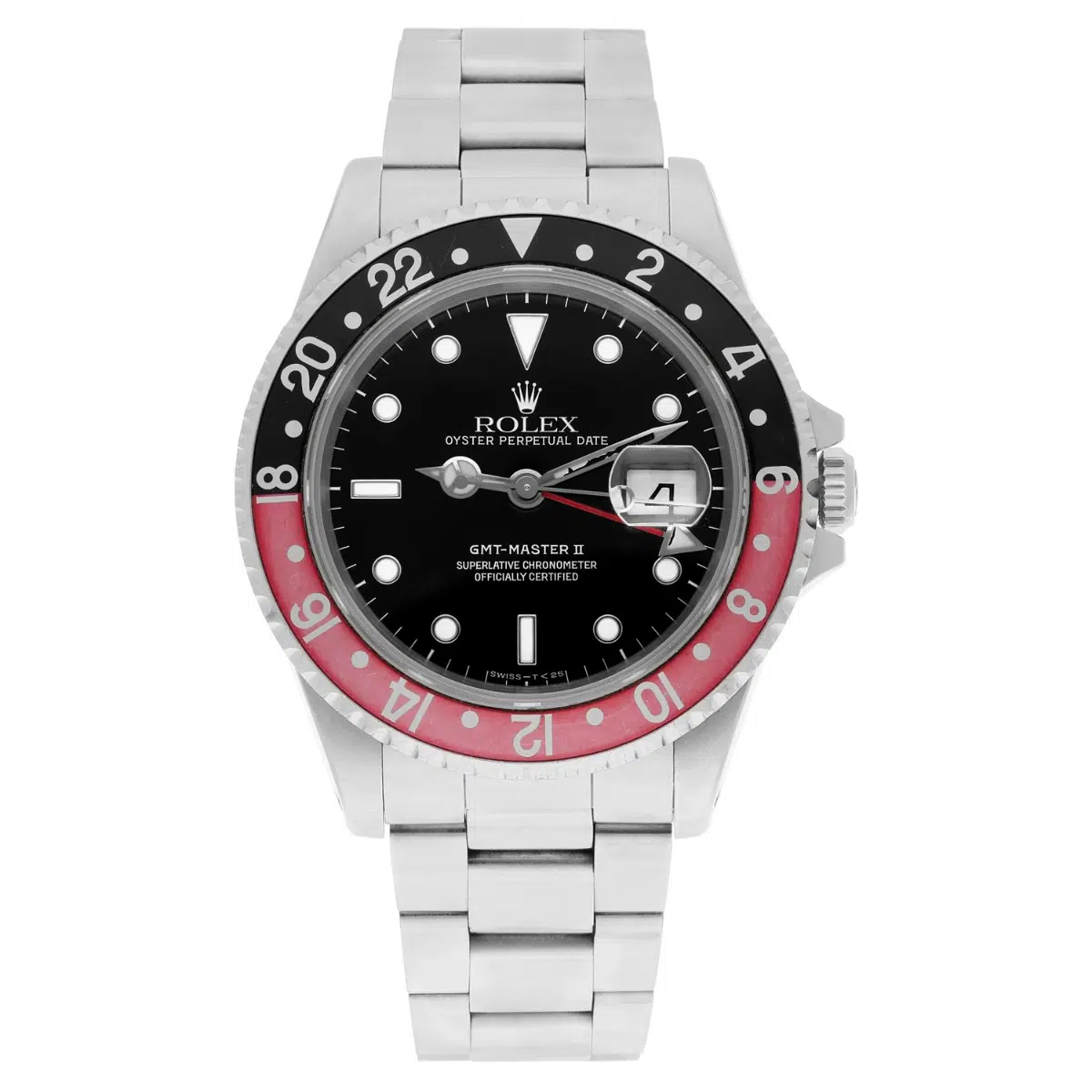 Rolex GMT-Master 40mm COKE Black Stainless Steel Watch Black/Red 16710 Year 1995 – image 2