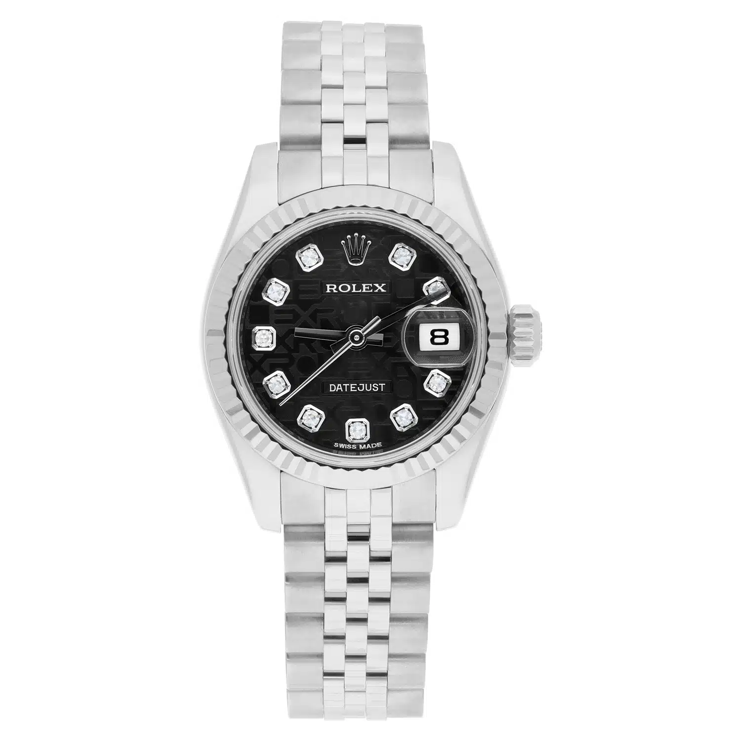 Rolex Lady-Datejust Authentic Womens 26 Black Jubilee Dial Complete 2018 – image 2