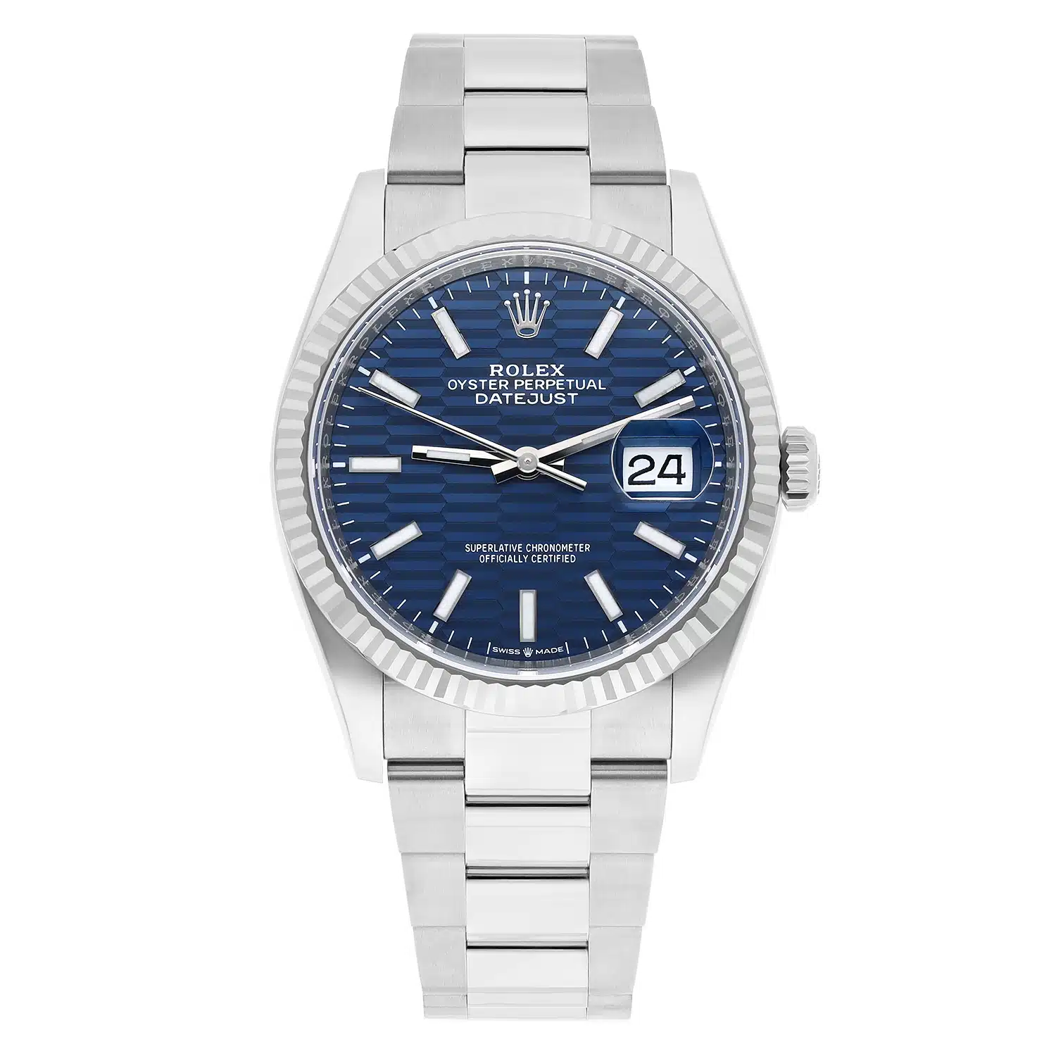 Rolex 126234-0050 Datejust 36mm Stainless Steel Blue Motif Dial Watch New 2024 – image 2