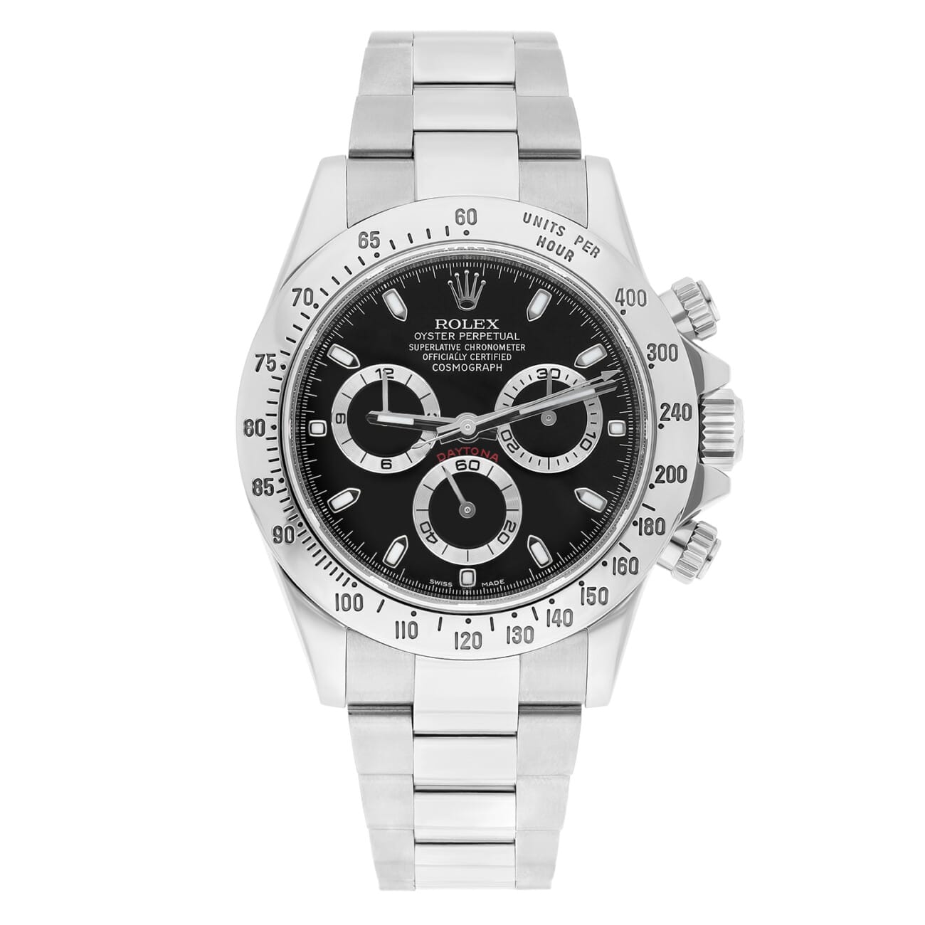 Rolex Cosmograph Daytona Stainless Steel 40mm Black Men's Watch 116520 - Service Card 2022